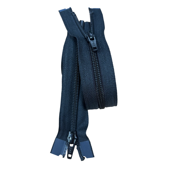 YKK Nylon Coil Two Way Open End Zip No.5 | Medium | Black from Jaycotts Sewing Supplies