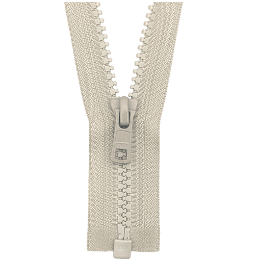 YKK Open End Zip - Medium Plastic | colour 572 stone from Jaycotts Sewing Supplies