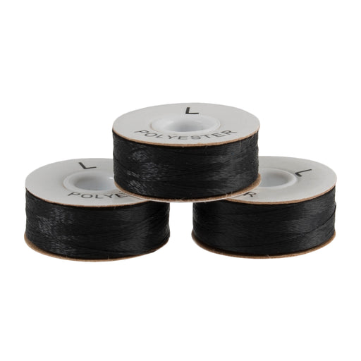 Sulky Black Bobbin Thread Pre-Wound bobbins - PACK OF 6 from Jaycotts Sewing Supplies