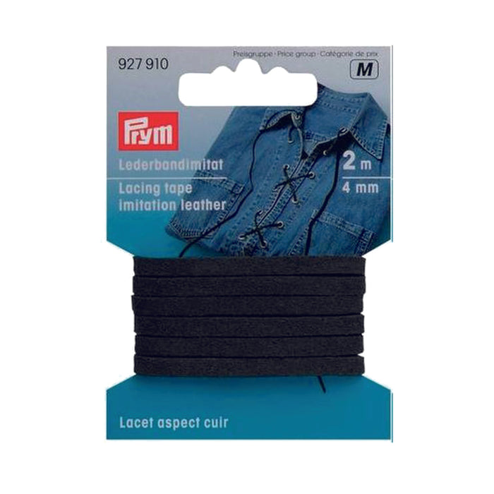 Prym Lacing Tape Black 2m from Jaycotts Sewing Supplies