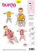 Burda 9297 Babies' Casual Jackets & Bottoms Sewing Pattern from Jaycotts Sewing Supplies