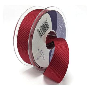 Berisfords Grosgrain Ribbon - Cardinal 25mm Wide from Jaycotts Sewing Supplies