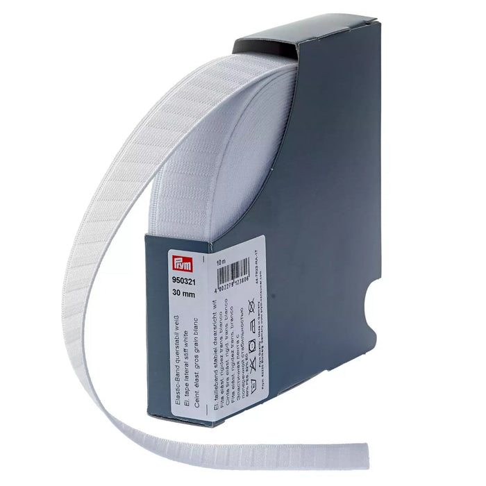 Prym Elastic with Lateral Stiffness, 30mm wide from Jaycotts Sewing Supplies