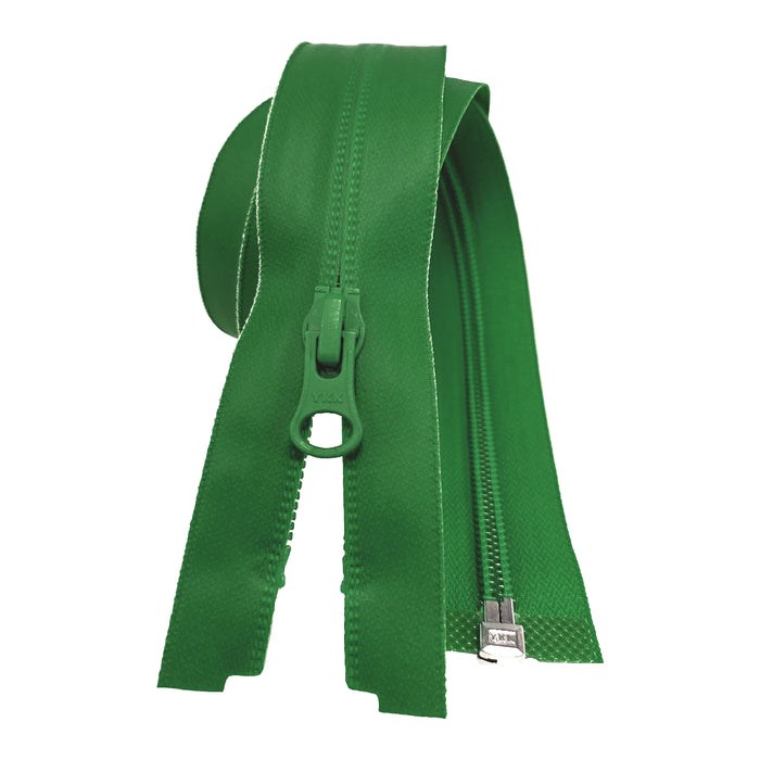 YKK Aquaguard Water repellent zip | Green from Jaycotts Sewing Supplies