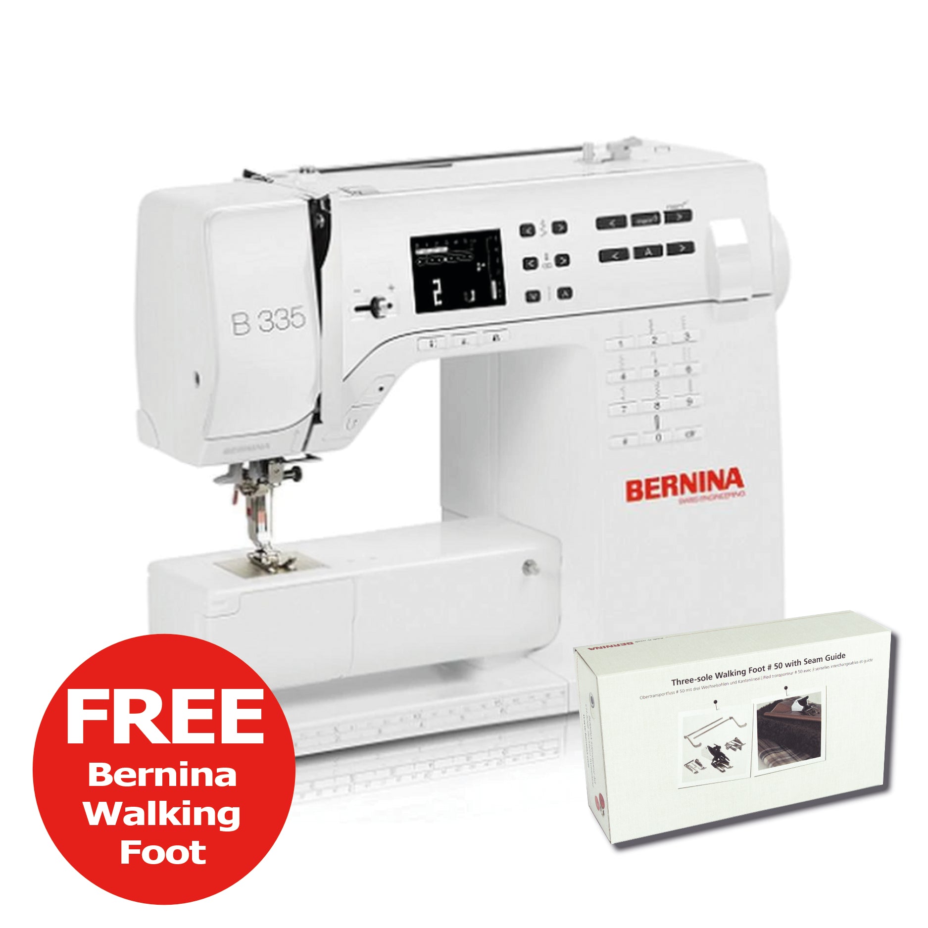 Bernina 335 sewing machine + Free walking foot from Jaycotts Sewing Supplies
