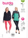 Burda Pattern 5691 Misses' Sports Shirts from Jaycotts Sewing Supplies