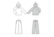 Burda Pattern 5694 Misses' Sweater and Sweatpants from Jaycotts Sewing Supplies