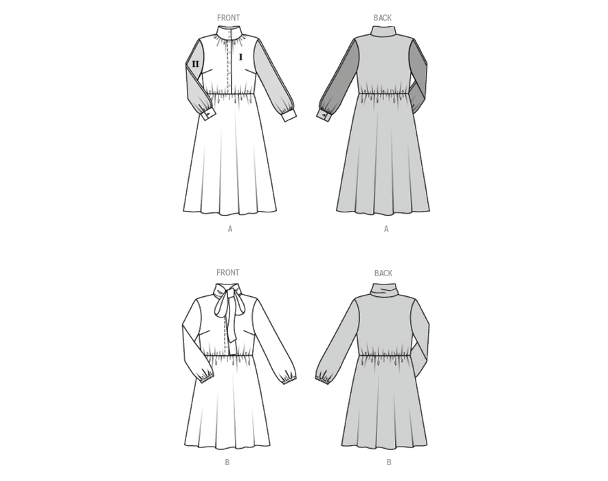 Burda Pattern 5696 Misses' Dresses from Jaycotts Sewing Supplies