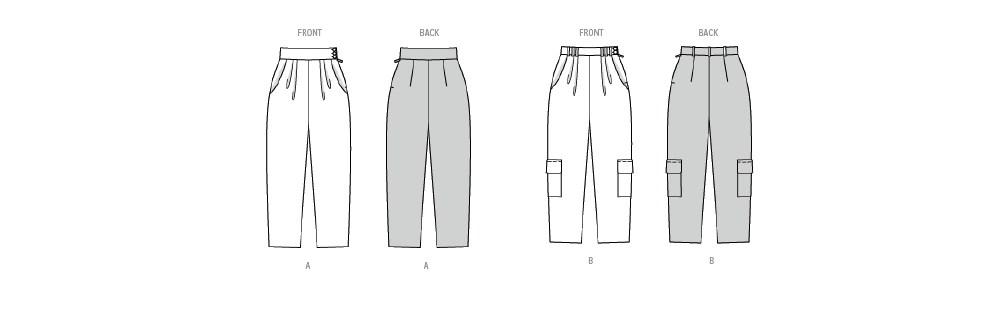Burda Pattern 5699 Misses' Trousers from Jaycotts Sewing Supplies
