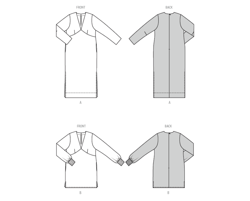 Burda Pattern 5704 Misses' Dress and Tunic from Jaycotts Sewing Supplies