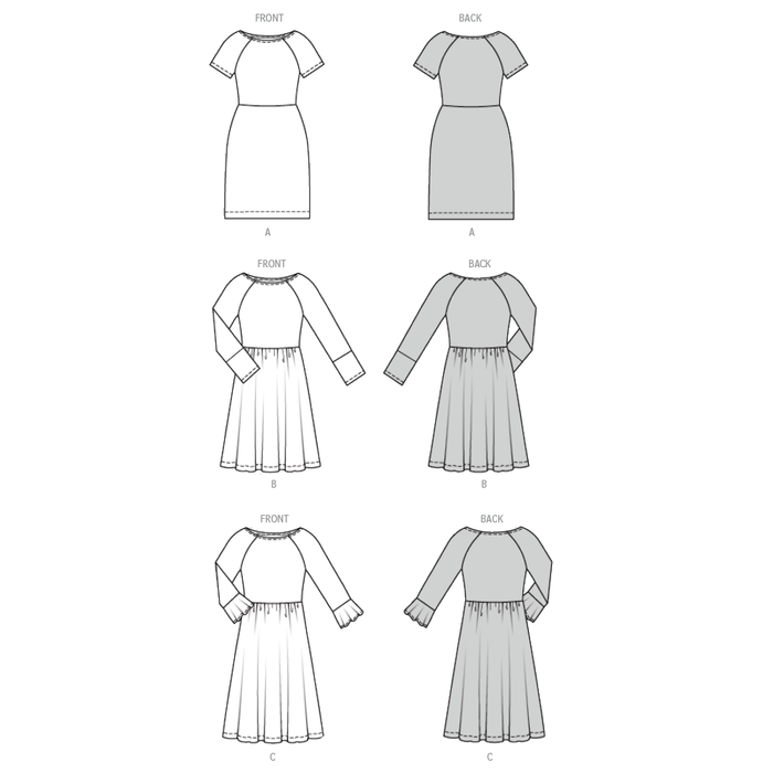 Burda Pattern 5708 Misses' Dresses from Jaycotts Sewing Supplies