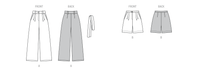 Burda style sewing pattern 5718 Misses' Trousers and shorts from Jaycotts Sewing Supplies