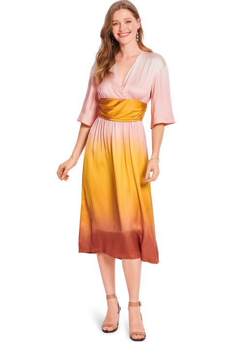 Burda style sewing pattern 5724 Misses' Wrap midi Dress from Jaycotts Sewing Supplies