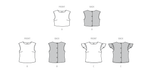 Burda style sewing Pattern 5727 Misses' Top from Jaycotts Sewing Supplies