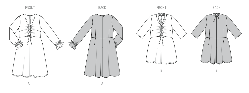 Burda style sewing pattern 5732 Misses' Dress and Blouse from Jaycotts Sewing Supplies