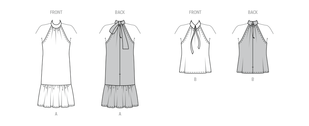 Burda style sewing  Pattern 5737 Misses' Dress and T-Shirt from Jaycotts Sewing Supplies