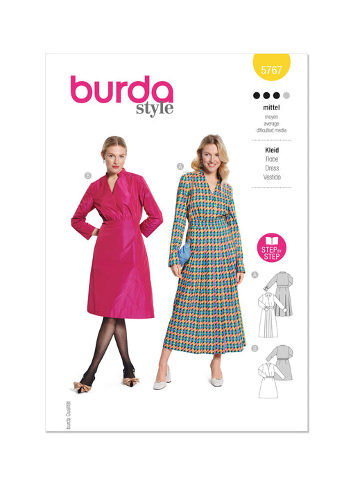 Burda Style Pattern 5767 Misses' Dress from Jaycotts Sewing Supplies