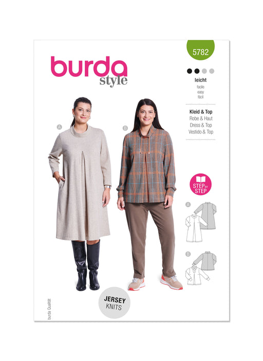 Burda Style Pattern 5782 Misses' Dress and Tunic from Jaycotts Sewing Supplies