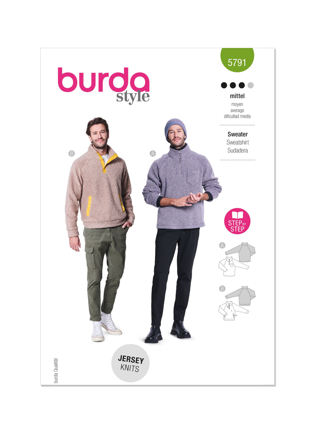 Burda Style Pattern 5791 Misses' Top — jaycotts.co.uk - Sewing Supplies
