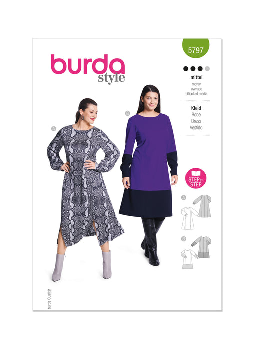 Burda Style Pattern 5797 Misses' Dress from Jaycotts Sewing Supplies