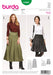 Burda 6466 Women’s Pleated Skirt Sewing Pattern from Jaycotts Sewing Supplies