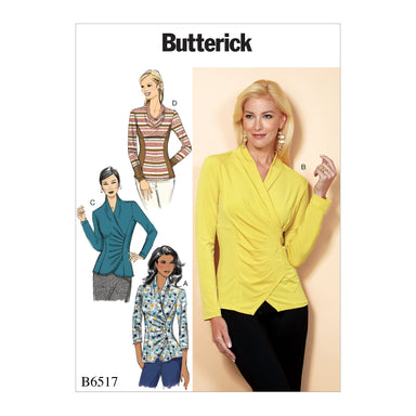 Butterick 6517 Misses' Top with options from Jaycotts Sewing Supplies