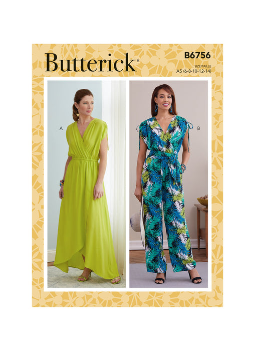 Butterick sewing pattern 6756 Misses' Dress, Jumpsuit from Jaycotts Sewing Supplies