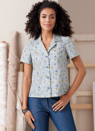Butterick Sewing Pattern B6924 Misses' Shirts By Palmer/Pletsch from Jaycotts Sewing Supplies
