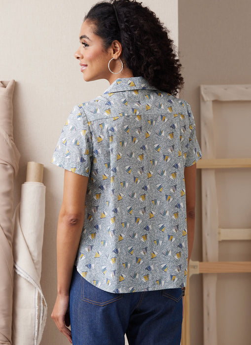 Butterick Sewing Pattern B6924 Misses' Shirts By Palmer/Pletsch from Jaycotts Sewing Supplies