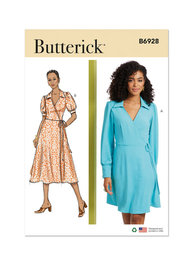 Butterick Sewing Pattern B6928 Misses' Dress in Two Lengths from Jaycotts Sewing Supplies