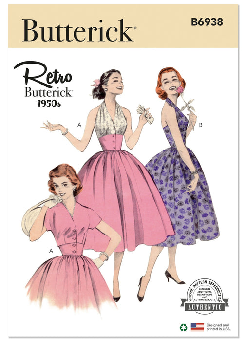 Butterick 6938 sewing pattern Halter Dress and Jacket jaycotts.co.uk - Sewing Supplies Butterick 6938 sewing pattern Halter Dress and Jacket jaycotts.co.uk - Sewing Supplies
