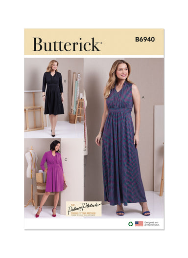 Butterick sewing pattern 6940 Knit Dresses by Palmer/Pletsch from Jaycotts Sewing Supplies