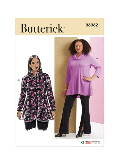Butterick sewing pattern 6962 Women's Knit Tops from Jaycotts Sewing Supplies