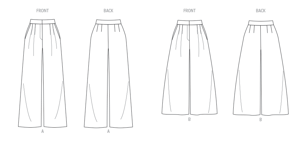 Butterick sewing pattern B6973 Misses' Pants by Palmer/Pletsch from Jaycotts Sewing Supplies