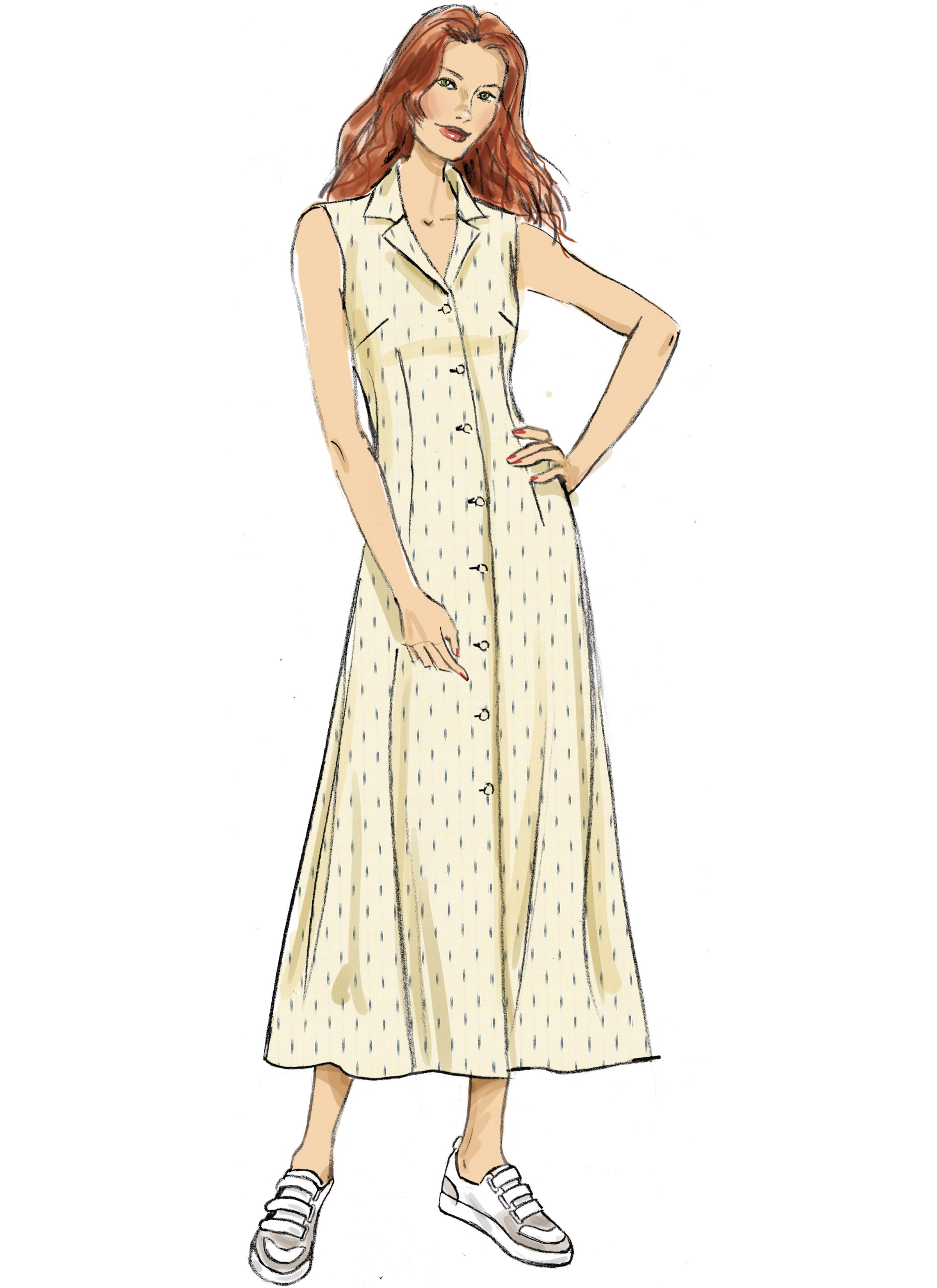 Butterick sewing pattern B6974 Misses' Shirt Dress by Palmer/Pletsch from Jaycotts Sewing Supplies