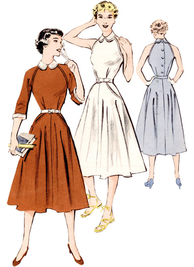 Butterick Sewing Pattern 6992 Vintage 1950's dress from Jaycotts Sewing Supplies