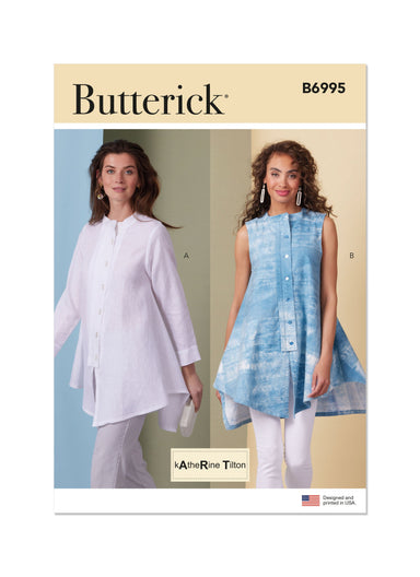 Butterick Sewing Pattern 6995 Tops by Katherine Tilton from Jaycotts Sewing Supplies