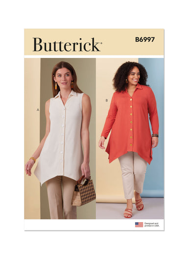 Butterick Sewing Pattern 6997 Misses / Women's Knit Tops from Jaycotts Sewing Supplies