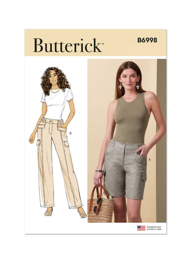 Butterick Sewing Pattern 6998 Shorts and Pants from Jaycotts Sewing Supplies
