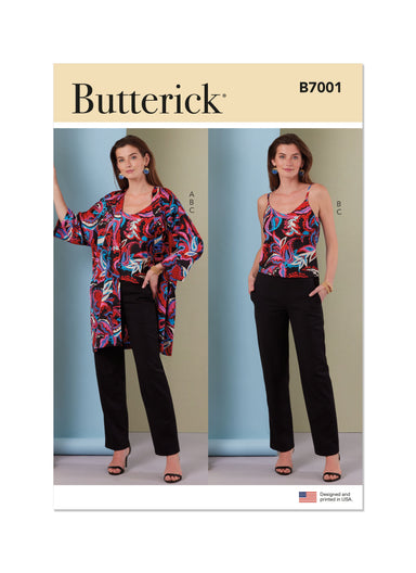 Butterick Sewing Pattern 7001 Jacket, Camisole and Pants from Jaycotts Sewing Supplies
