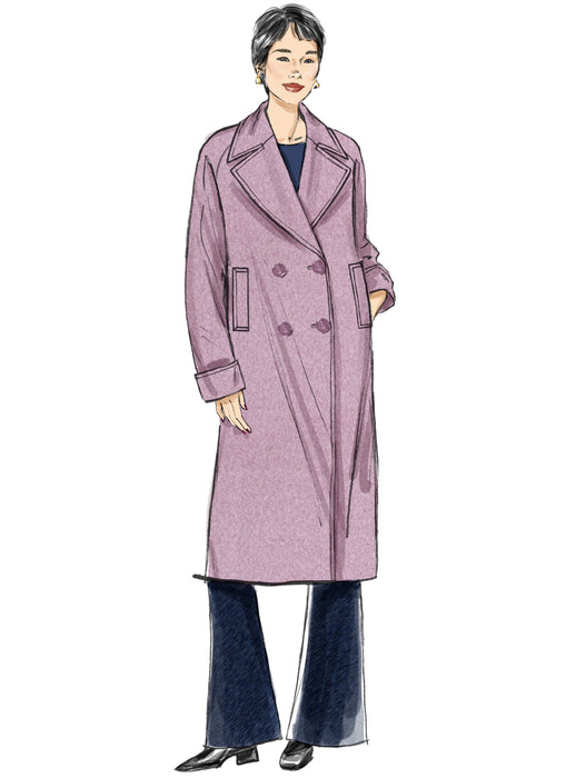 Butterick sewing pattern B7007 Misses' Jacket and Coat from Jaycotts Sewing Supplies