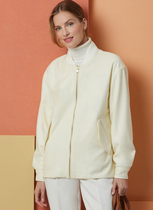 Butterick sewing pattern B7008 Misses' Bomber Jackets from Jaycotts Sewing Supplies