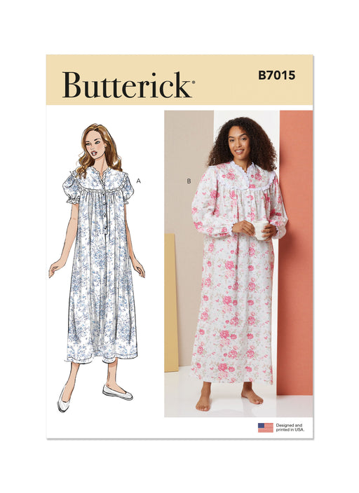 Butterick sewing pattern B7015 Misses' Nightgown from Jaycotts Sewing Supplies