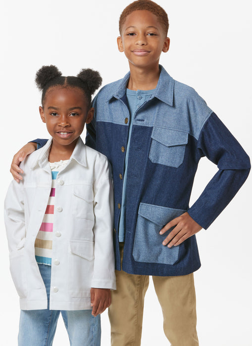 Butterick sewing pattern B7016 Girls', Boys' and Adults' Jackets from Jaycotts Sewing Supplies