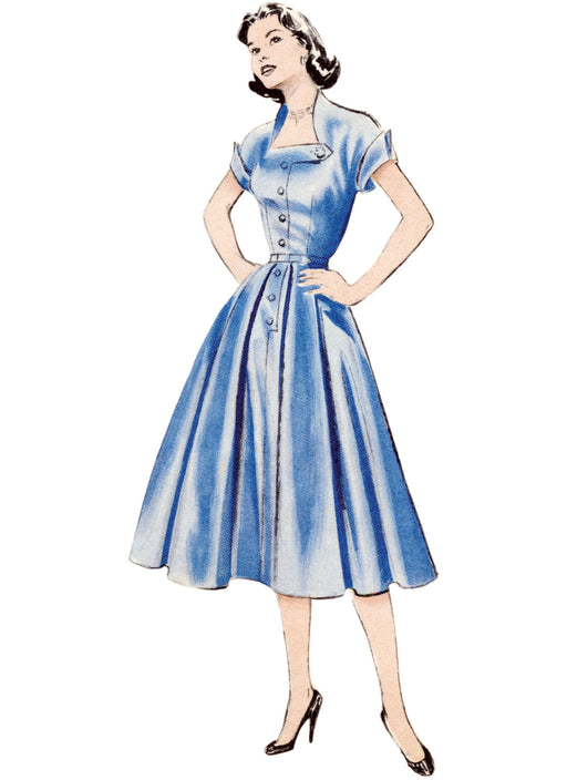 Butterick sewing pattern B7019 Misses' 50's Dress from Jaycotts Sewing Supplies