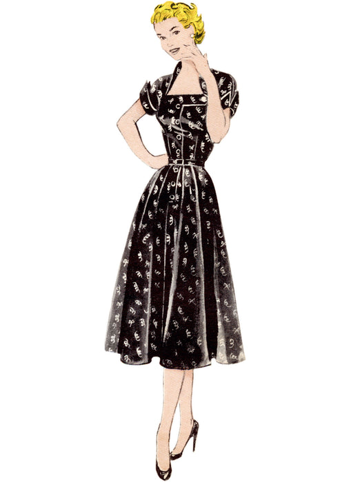 Butterick sewing pattern B7019 Misses' 50's Dress from Jaycotts Sewing Supplies