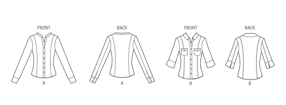 Butterick pattern 7055 Misses' Shirts by Tammie Pontsler for Palmer/Pletsch from Jaycotts Sewing Supplies
