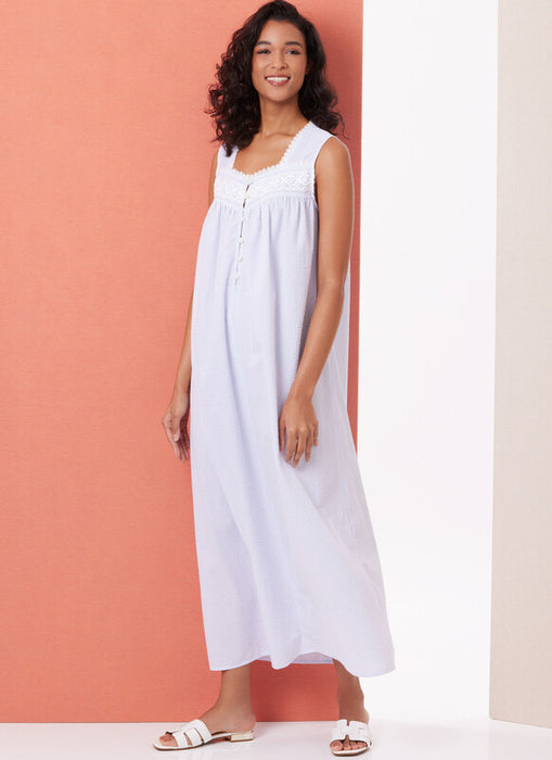 Butterick sewing pattern 7062 Misses' Robe and Nightgown from Jaycotts Sewing Supplies