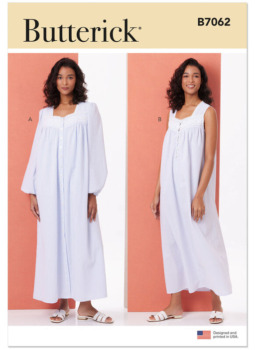 Butterick sewing pattern 7062 Misses' Robe and Nightgown from Jaycotts Sewing Supplies