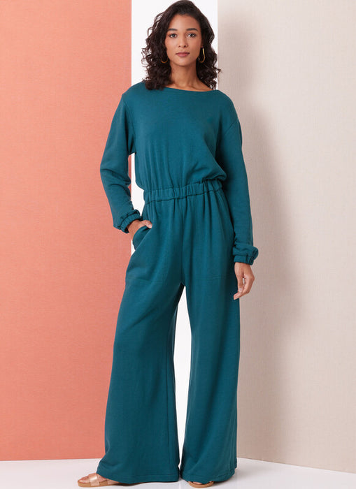 Butterick sewing pattern 7063 Misses' Knit Jumpsuit with Length and Sleeve Variations from Jaycotts Sewing Supplies